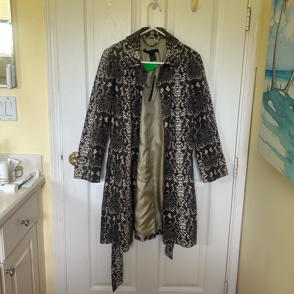 Marc by Marc Jacob Snakeskin Print Coat Size S NWT